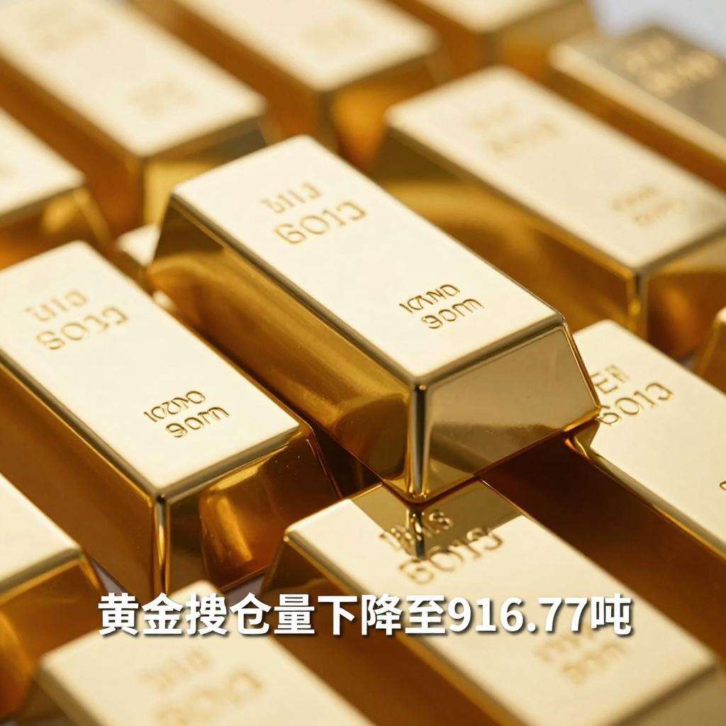SPDR黄金ETF持仓量下降至916.77吨 全球最大黄金信托减仓趋势明显第一张图