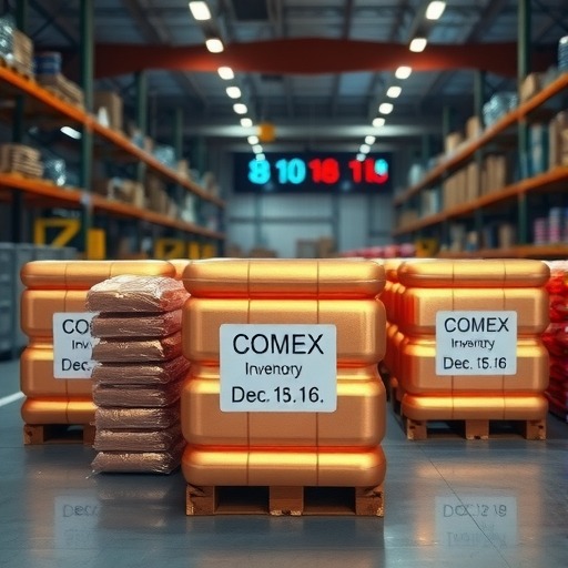 COMEX铜库存减少254吨至34843吨(图2)